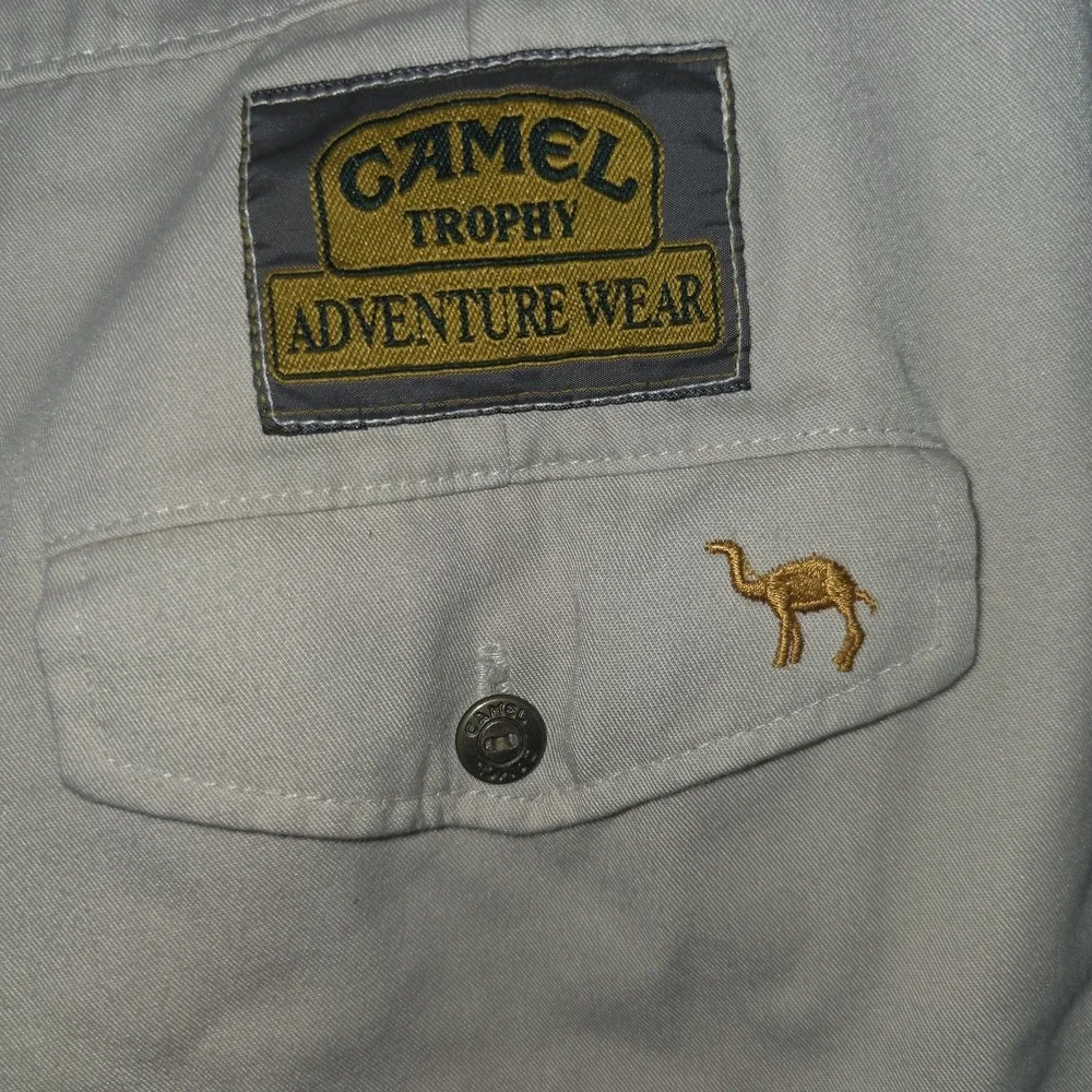 CAMEL Trophy ADVENTURE WEAR Cargo Shorts 1000 Miles VINTAGE Light Tan Beige